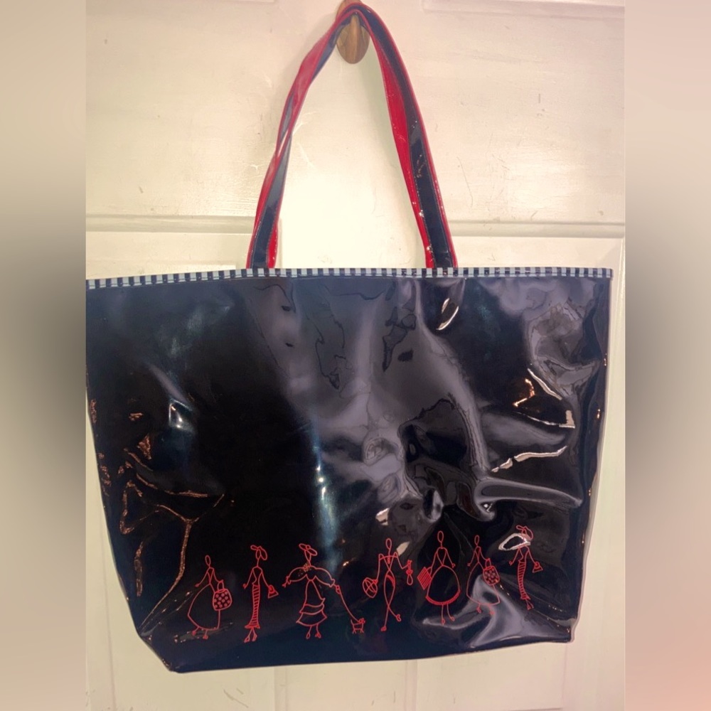 Once upon a rose tote with toiletry and make up bag all brand new